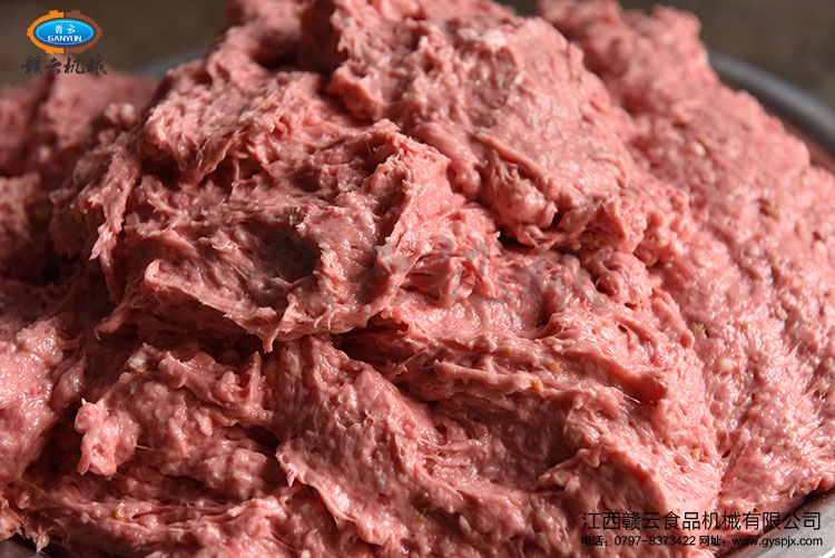 本次試機用三速打漿機制作出來的牛肉漿